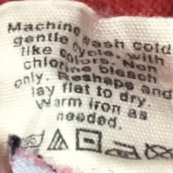 J. Crew Vintage Light Red V-Neck Pure Cotton Pullover Knit Sweater sz Large - Picture 6 of 8